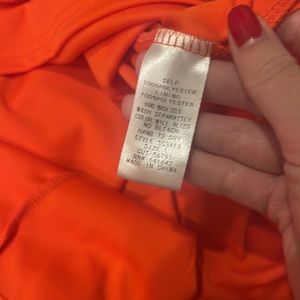 Black Orange Pleated wide cut dress 94033 main image 1